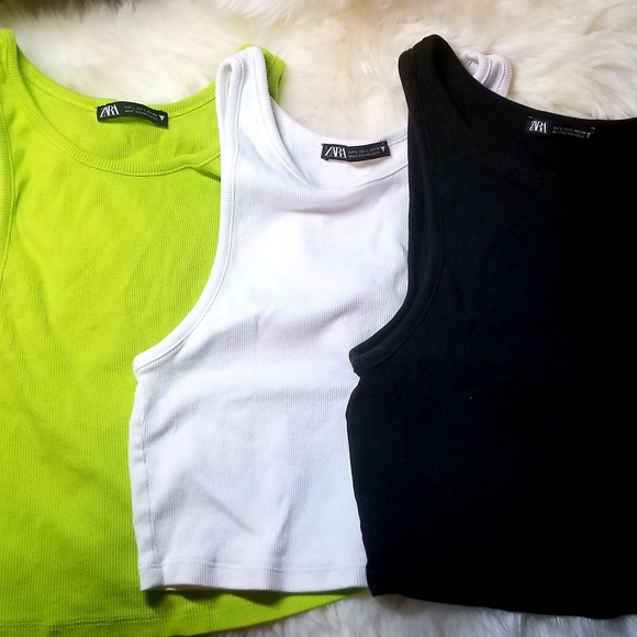 Zara Tops - ZARA Ribbed crop tops